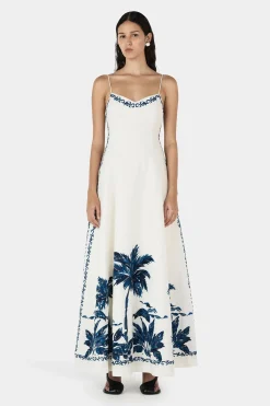 Pepper Maxi Dress Blue Hawaii