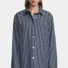 Piper Jacket Denim Pinstripe