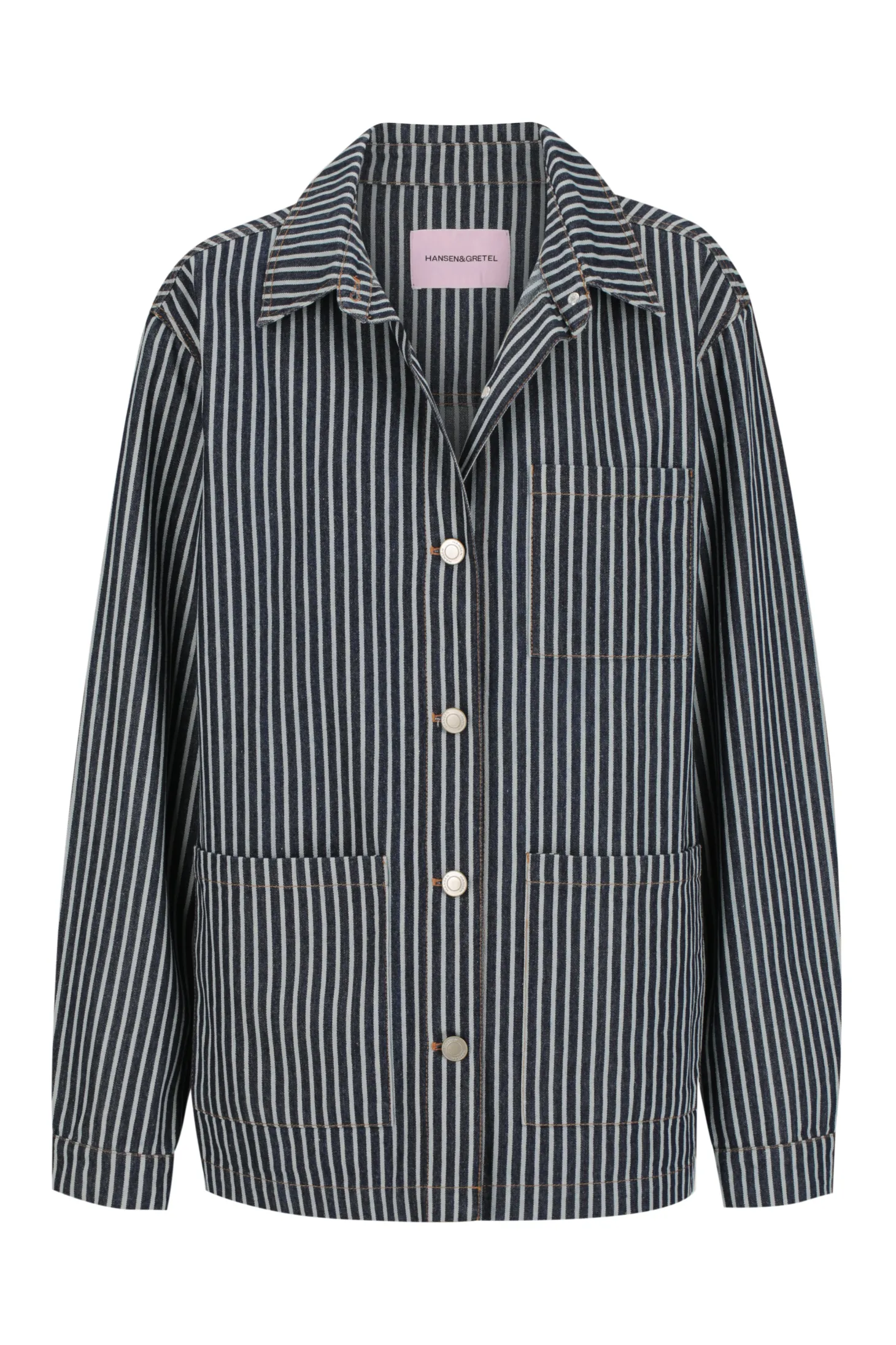 Piper Jacket Denim Pinstripe
