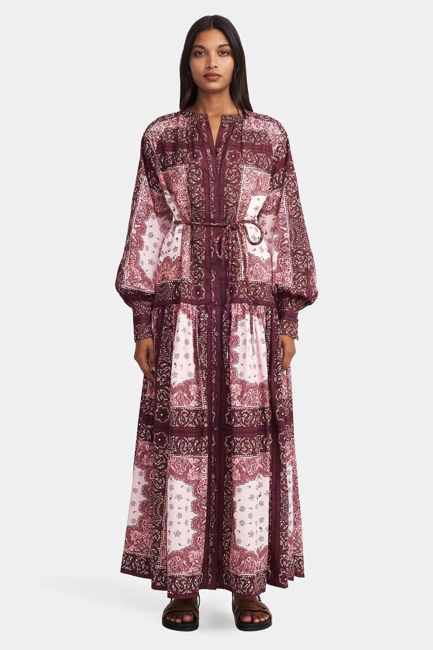 Queenie Maxi Dress Barbera Tile