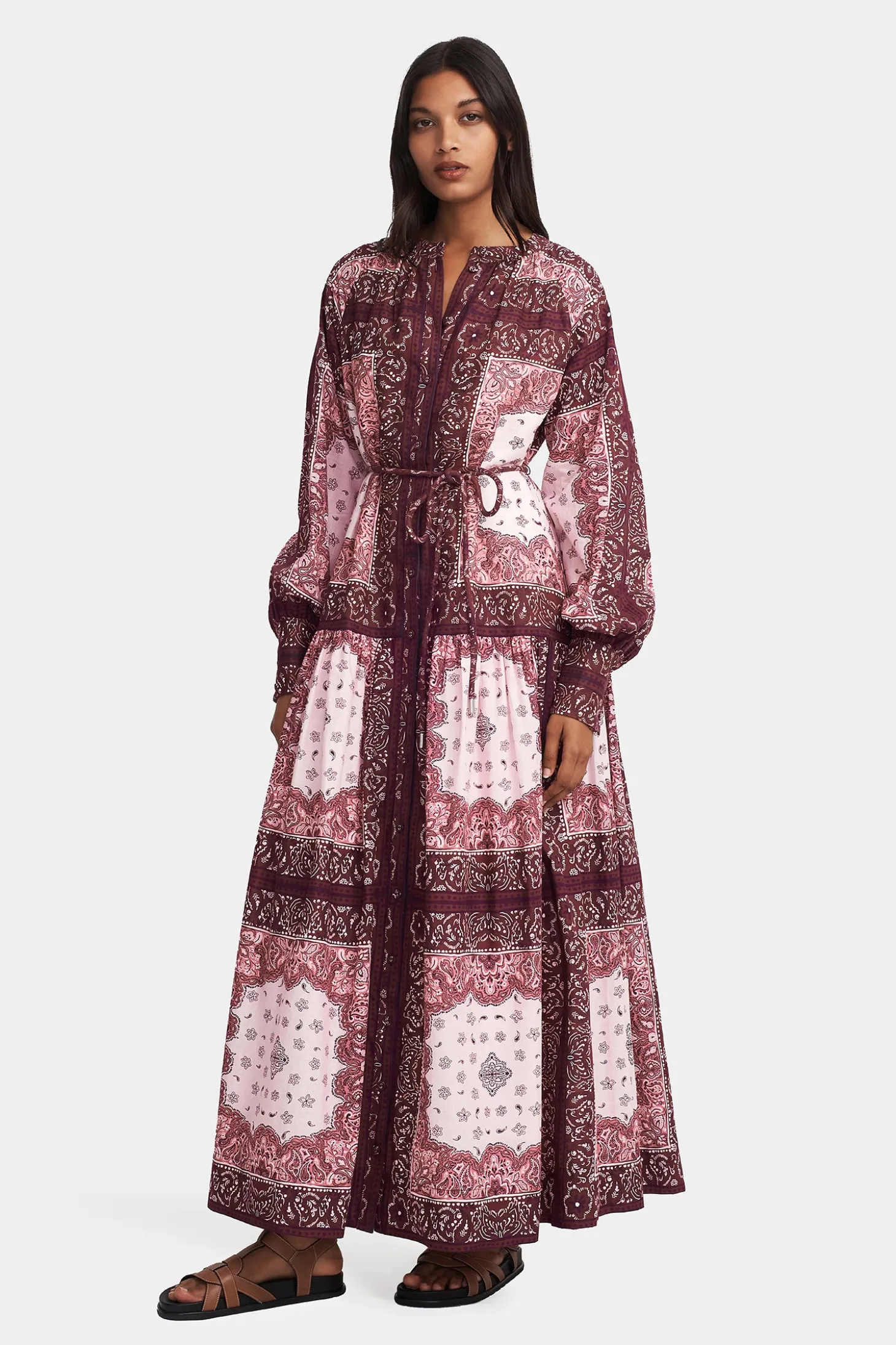 Queenie Maxi Dress Barbera Tile