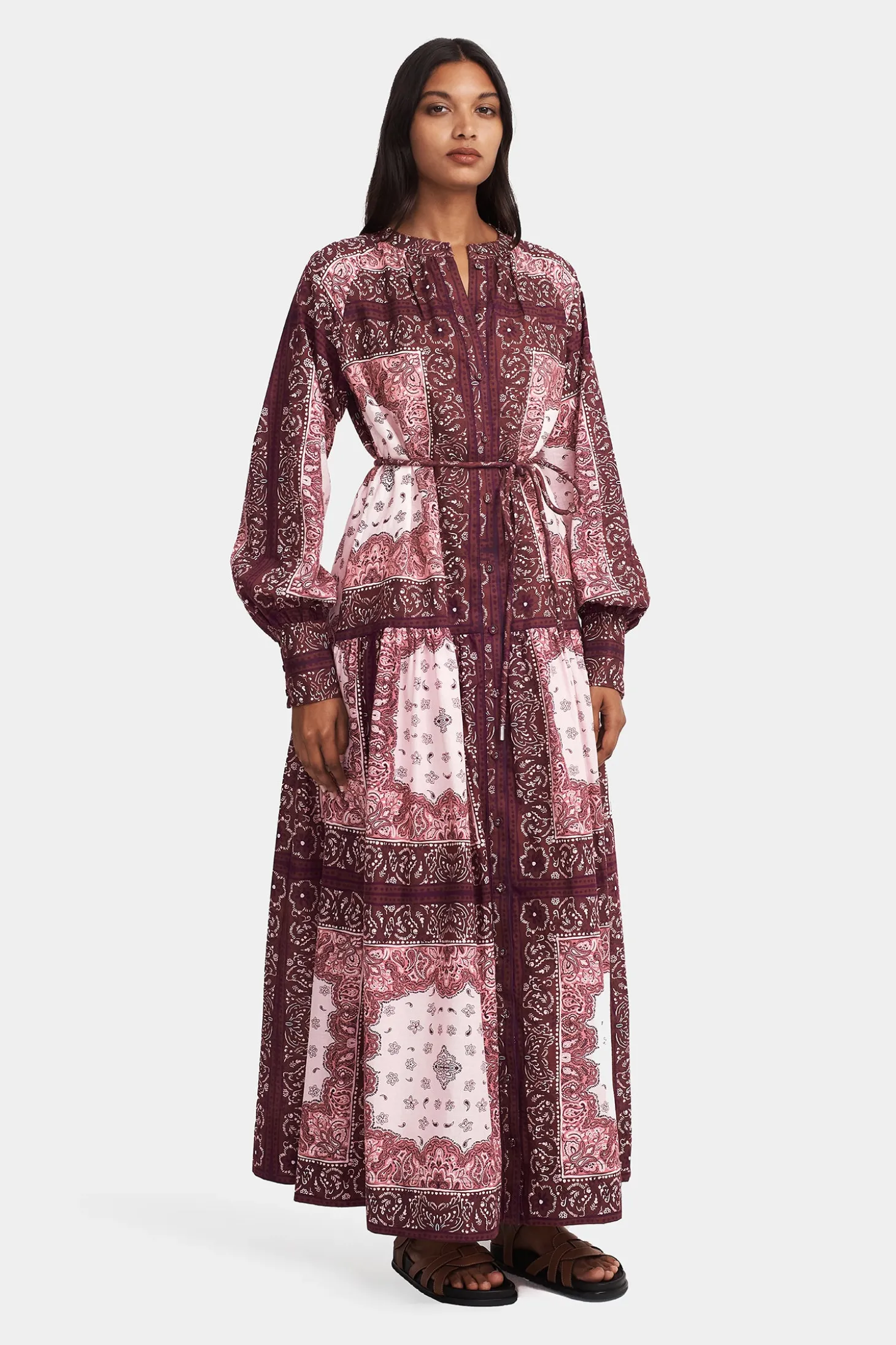 Queenie Maxi Dress Barbera Tile