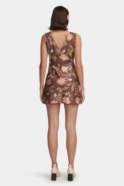 Quinn Dress Carob Floral