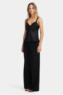 Quinn Silk Cami Black
