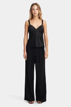Quinn Silk Cami Black