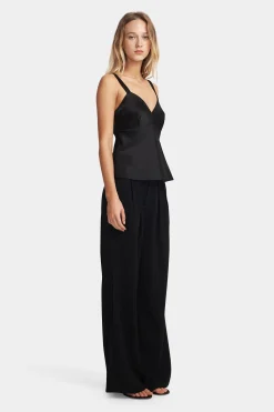 Quinn Silk Cami Black