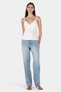 Quinn Silk Cami Bone