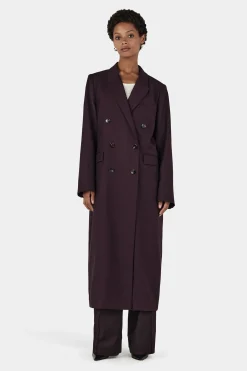 Renata Longline Blazer Plum