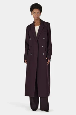 Renata Longline Blazer Plum