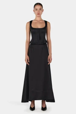 Rowena Corset Top Black