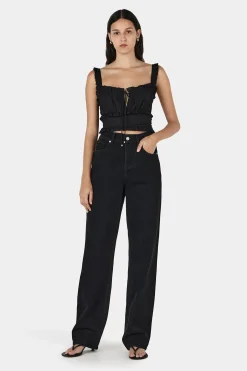 Ryan Straight Leg Jean Washed Black