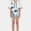 Sabrina Mini Sarong Blue Hawaii