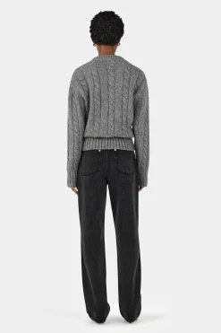 Stevie Knit Jumper Grey Marle