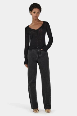 Sylvie Knit Top Black