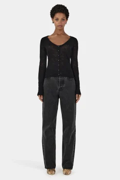 Sylvie Knit Top Black