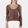 Sylvie Knit Top Mocha Marle