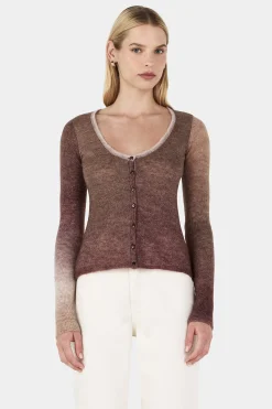 Sylvie Knit Top Mocha Marle