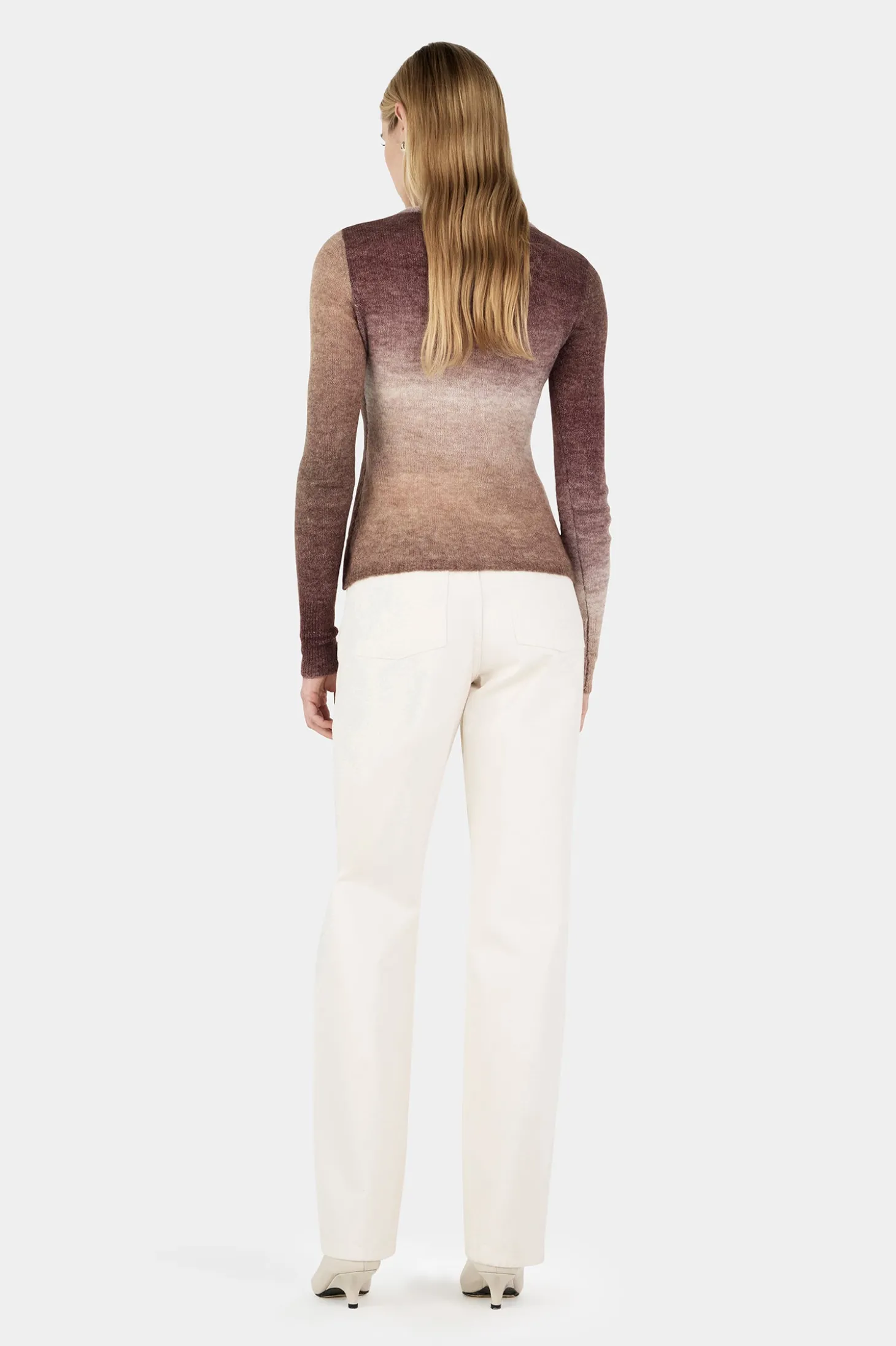 Sylvie Knit Top Mocha Marle
