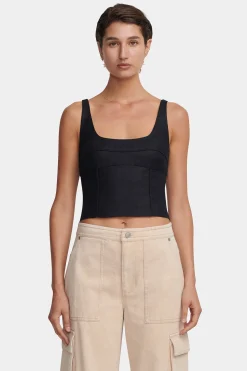 Tangela Bustier Top Black