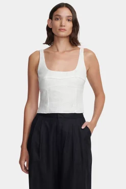 Tangela Bustier Top White