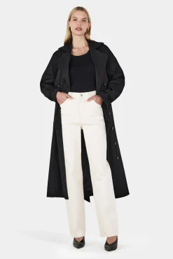 Teddy Trench Coat Black