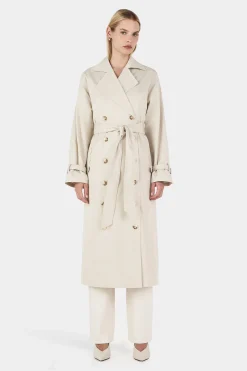 Teddy Trench Coat Ecru