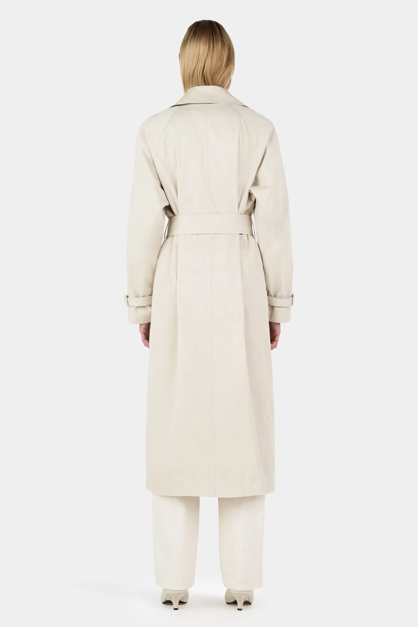 Teddy Trench Coat Ecru