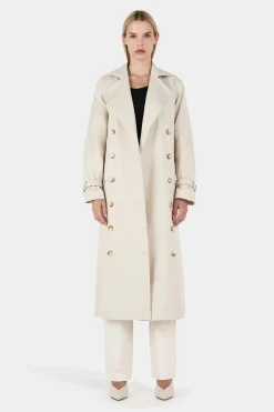 Teddy Trench Coat Ecru