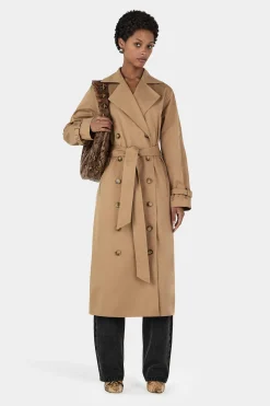 Teddy Trench Coat Taupe