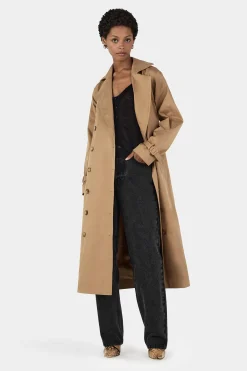 Teddy Trench Coat Taupe