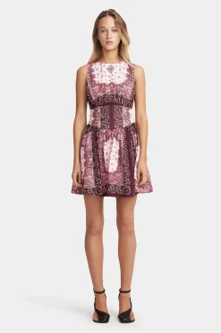 Tessa Mini Dress Barbera Tile