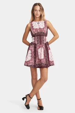 Tessa Mini Dress Barbera Tile
