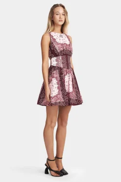 Tessa Mini Dress Barbera Tile