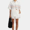 Tilly Linen Shorts Hawaiian Tablecloth