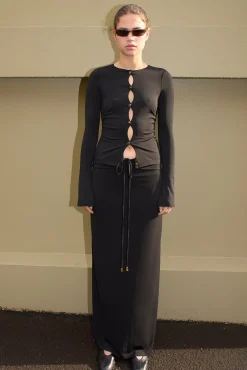 Tina Jersey Skirt Black