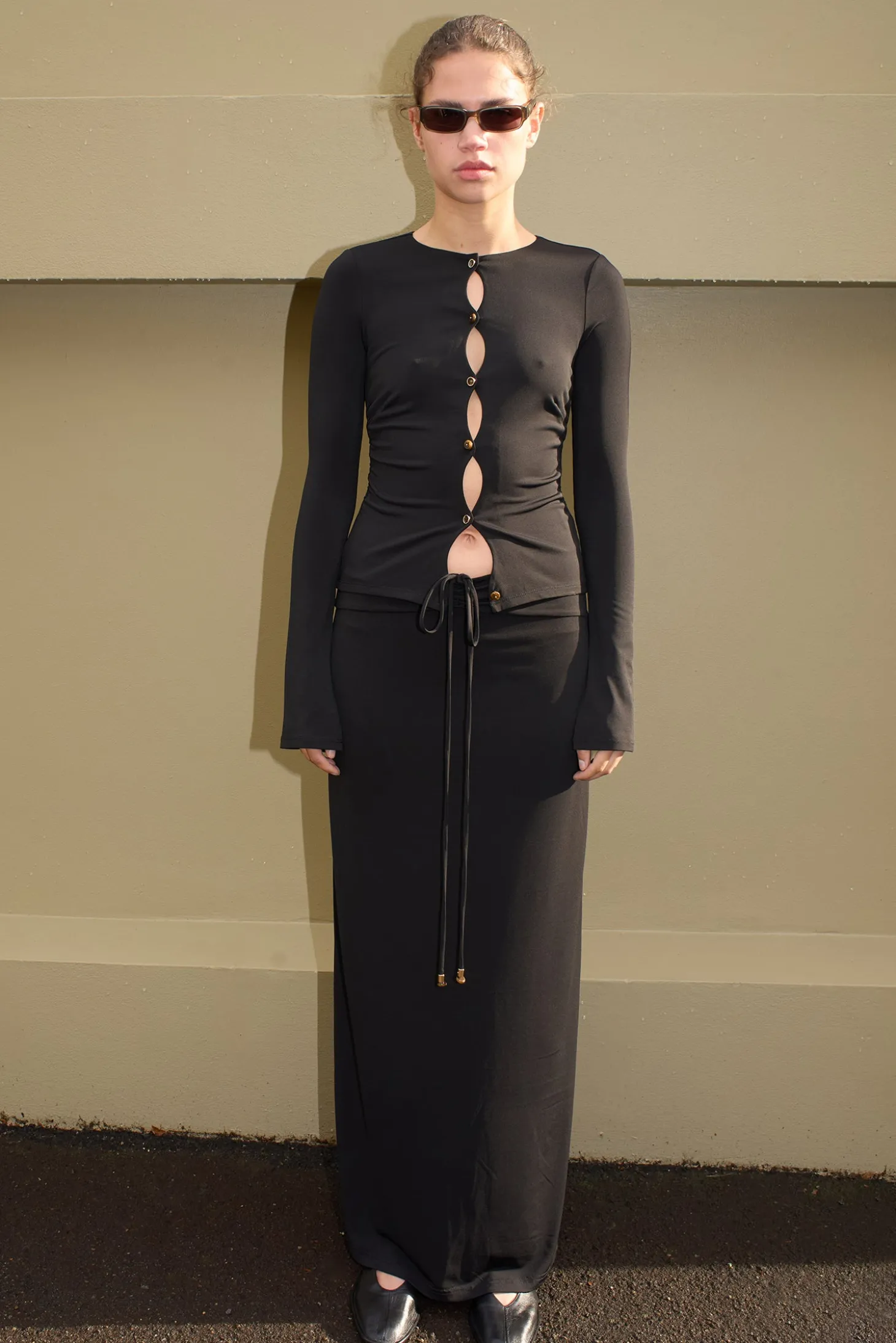 Tina Jersey Skirt Black