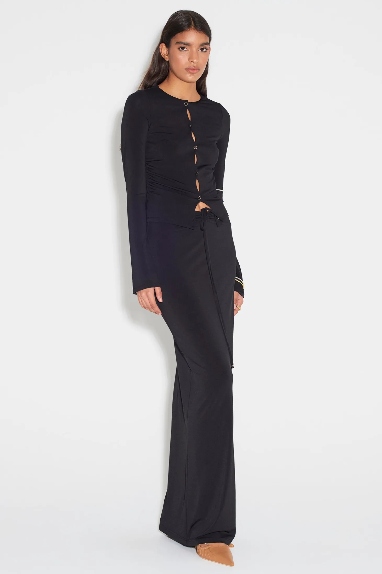 Tina Jersey Skirt Black