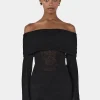 Tozzi Knit Top Black