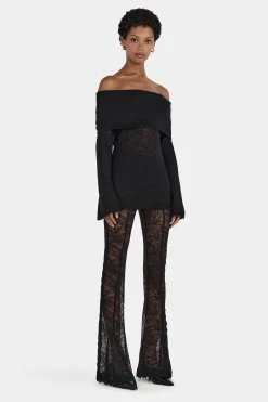Tozzi Knit Top Black