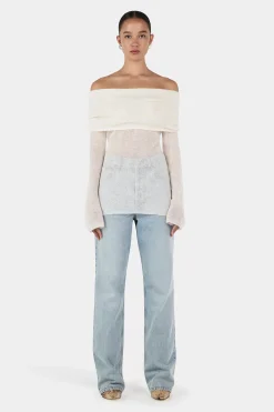 Tozzi Knit Top Ivory