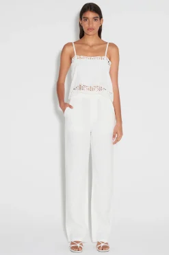Tully Hi Waist Pant White