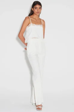 Tully Hi Waist Pant White