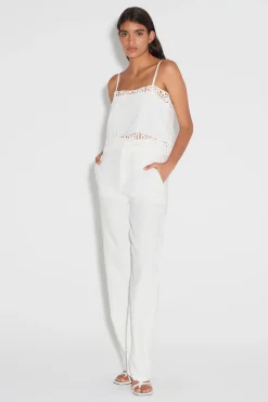 Tully Hi Waist Pant White