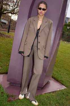Uma Tailored Suit Pant Olivine