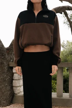 Wyn Fleece Jumper Espresso Night