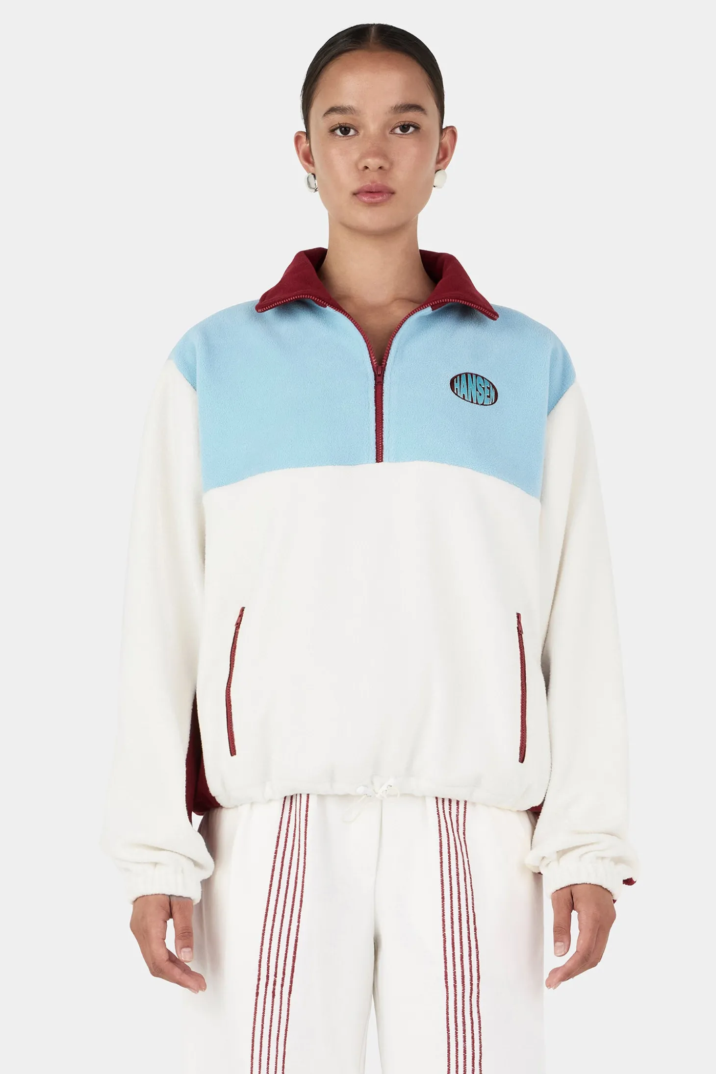 Wyn Fleece Jumper Ivory Reef