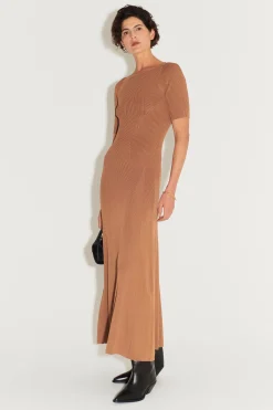 Zaina Knit Dress Cocoa Butter