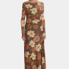 Zee Dress Moss Floral