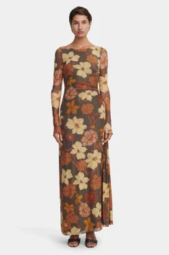 Zee Dress Moss Floral