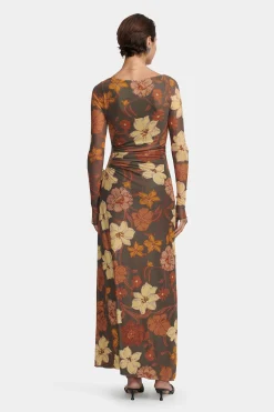 Zee Dress Moss Floral